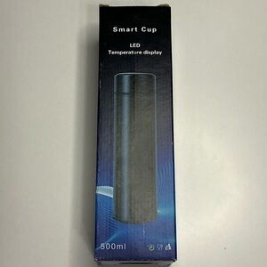 Smart Cup LED Temperature Display Tumbler~Touch Activated~ 500ml. ~ Blue ~ NIB